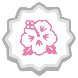 hibiscus and fish cake with swirl