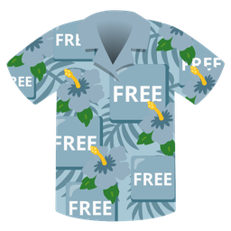 hibiscus and FREE button