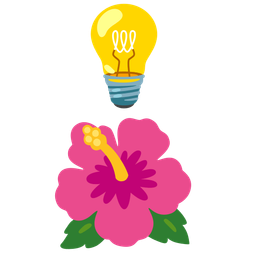 hibiscus and light bulb