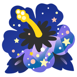 hibiscus and milky way