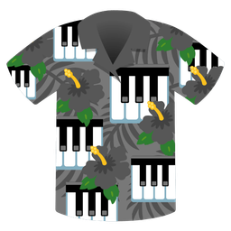 hibiscus and musical keyboard