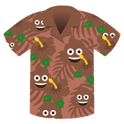 hibiscus and pile of poo