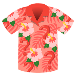 hibiscus and red question mark