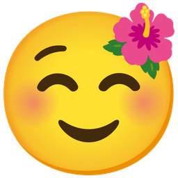 Hibiscus and Smiling face