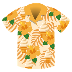 hibiscus and soft ice cream