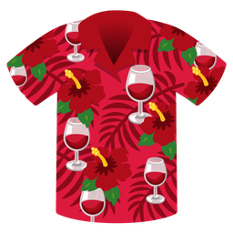 hibiscus and wine glass
