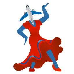 high-heeled shoe and airplane