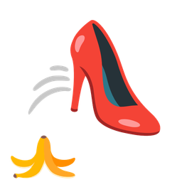 high-heeled shoe and banana