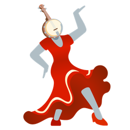 high-heeled shoe and banjo