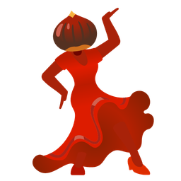 high-heeled shoe and chestnut