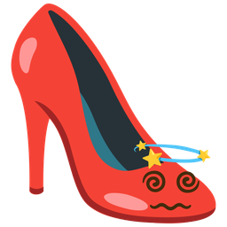 high-heeled shoe and dizzy