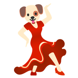 high-heeled shoe and dog face