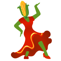 high-heeled shoe and ear of corn