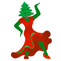 high-heeled shoe and evergreen tree