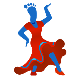 high-heeled shoe and footprints