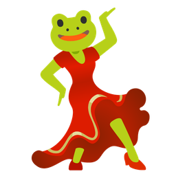 high-heeled shoe and frog