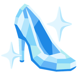 high-heeled shoe and gem stone