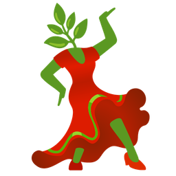 high-heeled shoe and herb