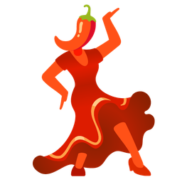 high-heeled shoe and hot pepper
