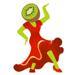 high-heeled shoe and kiwi fruit
