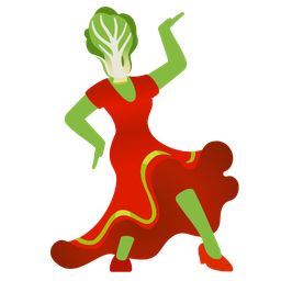 high-heeled shoe and leafy green