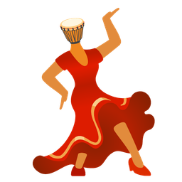 high-heeled shoe and long drum