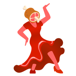 high-heeled shoe and meat on bone