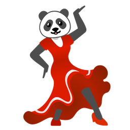 high-heeled shoe and panda