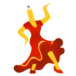 high-heeled shoe and pencil