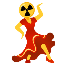 high-heeled shoe and radioactive