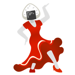 high-heeled shoe and rice ball