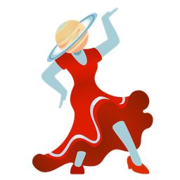 high-heeled shoe and ringed planet