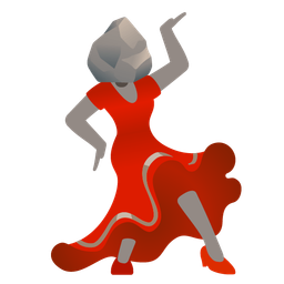 high-heeled shoe and rock