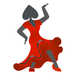 high-heeled shoe and spade suit