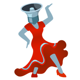 high-heeled shoe and speaker low volume