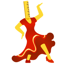 high-heeled shoe and straight ruler