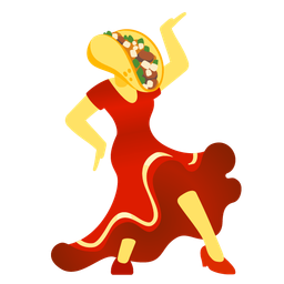 high-heeled shoe and taco