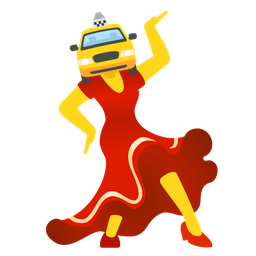 high-heeled shoe and taxi