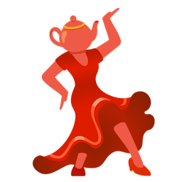 high-heeled shoe and teapot