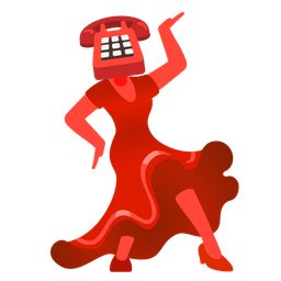 high-heeled shoe and telephone