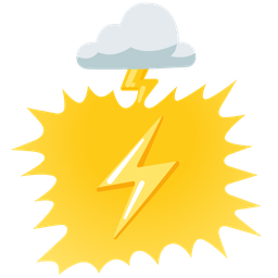 high voltage and cloud with lightning