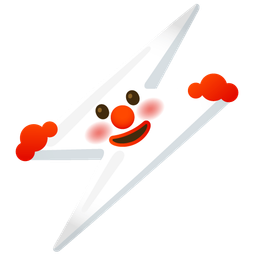 high voltage and clown face