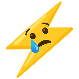 high voltage and crying face