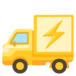 high voltage and delivery truck