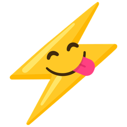 High voltage and Face savoring food