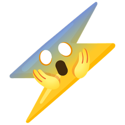 high voltage and face screaming in fear