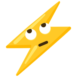 high voltage and face with rolling eyes