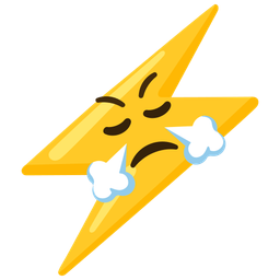 high voltage and face with steam from nose