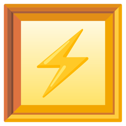 high voltage and framed picture