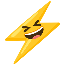 High voltage and Grinning squinting face